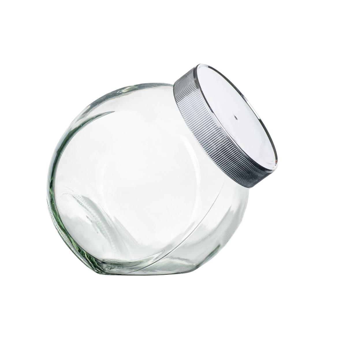 Snoeppot Sweets 0,9 liter zilver SET bedrukken Snoeppot Sweets 0,9 liter zilver SET bedrukken